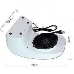 Витяжка для манікюру SalonHome T-OS28902 Nail Dust Collector 858-9 на 40W пилосос - мініатюра 3