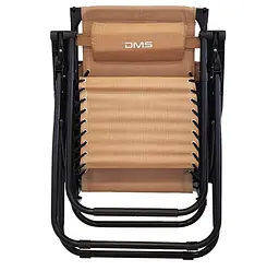Розкладне садове крісло шезлонг DMS GLS-120B Black - мініатюра 5