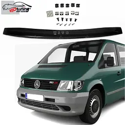 Дефлектор капота мухобойка Mercedes-Benz Vito 638 1996-2003 Євро Кріплення (Vip Tuning) MRD05