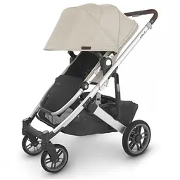 Прогулянкова коляска Uppababy Cruz V2 - Declan + Люлька Uppababy Carrycot-Declan-Oat Melange Silver Frame - мініатюра 7