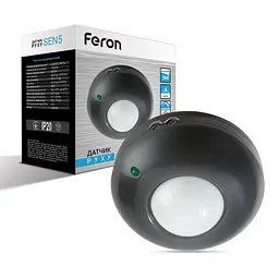 Датчик руху Feron LX20/SEN5 чорний - мініатюра 1
