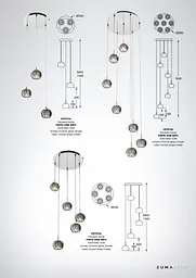 Світильник Zuma Line CRYSTAL PENDANT LAMP P0076-03M-B5FZ - мініатюра 4