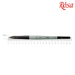 Пензель єнот круглий OASIS 188 № 10 коротка ручка ROSA (4823098516903)