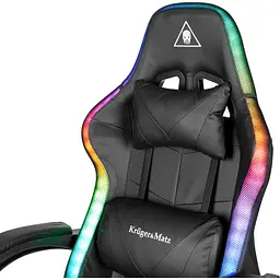 Крісло геймерське Kruger&Matz GX-150 з підставкою для ніг з підсвічуванням RGB - мініатюра 8