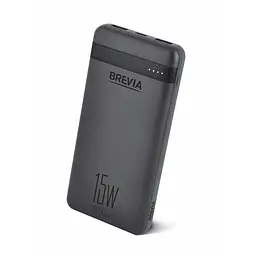 Повербанк (Power Bank) Brevia 10000mAh 15W Li-Pol чорний(45115)