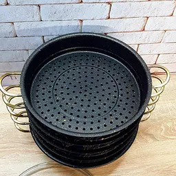 Мантоварка-пароварка з антипригарним покриттям O.M.S. Collection 6092 C-30 см 6,4 л Gold - мініатюра 4