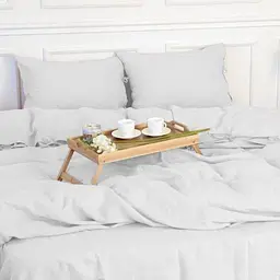 Комплект постільної білизни MirSon Natural Linen Winter flower льон полуторний євро білий (2200008249199) - мініатюра 6