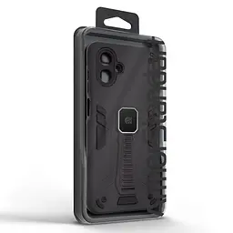 Чехол для Samsung Galaxy A07 4G (A075), Proover, черный, с подставкой и магнитом, противоударный, ударопрочный, бронированный, панель-накладка, защита всего корпуса, термополиуретан (TPU) + поликарбонат (PC), ArmorStandart (ARM86713) - мініатюра 3