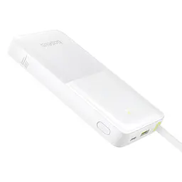 Зовнішній акумулятор Baseus Bipow 2 Digital Display Power Bank With Built-in USB-C Cable 20000mah 20W Moon White (P10077101213-01) - мініатюра 4