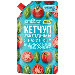 Кетчуп Приправка Лагідний з базиліком 400 г