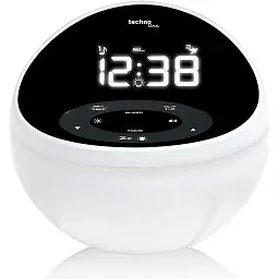Годинник настільний з радіо Technoline WT500 Black/White (WT500) - мініатюра 3