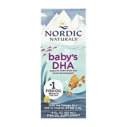 Омега-3 рыбий жир Nordic Naturals Baby's DHA для сердца, мозга и зрения 60 мл
