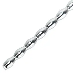 Уретральний стимулятор металевий Straight Rod 120x6 мм Сріблястий - мініатюра 5