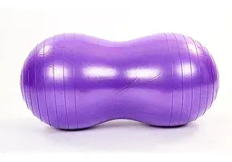 М'яч для фітнесу EasyFit Peanut 45х90 см фіолетовий (фітбол горіх-арахіс) (EF-3022-V) - мініатюра 2