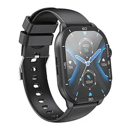 Смарт годинник XO J12 AMOLED IP68 Bluetooth V5.3 300mAh Black - мініатюра 4