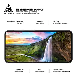 Захисне скло на Samsung Galaxy A36 5G з олеофобним покриттям, Pro, повне проклеювання, антистатичний і пиловідштовхуючий шар, 9H, самоклеючеся, 2.5D, на весь екран, антистатичний клей, ArmorStandart (ARM82213) - мініатюра 4