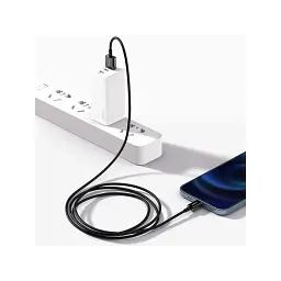 Дата кабель USB 2.0 AM to Lightning 1.0m 2.4A Superior Series Black Baseus (CALYS-A01) - мініатюра 5