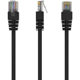 Патч-корд UTP Cablexpert літий, 50u "штекер із засувкою, 5 м, чорний (PP12-5M/BK)