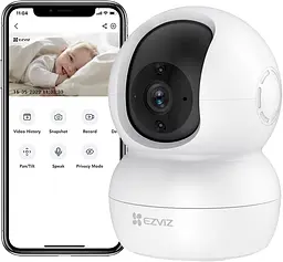 IP камера EZVIZ WLAN 1080P, обертова, двосторонній звук, нічне бачення, сумісна з Alexa