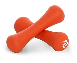 Гантель неопренова PowerPlay 4126 Spartacus 2*1.5 кг Помаранчеві 2 шт (PP_4126_1.5kg_2in) - мініатюра 2