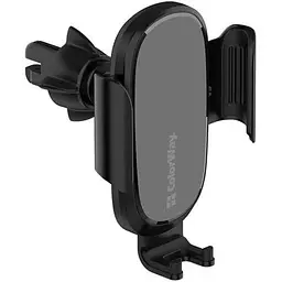 Автотримач для телефону ColorWay Air Vent Car Wireless Charger чорний 15 Вт бездротова зарядка Qi у дефлектор повітроводу