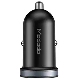 Автомобільний зарядний пристрій Mcdodo CC-6601 USB 2х 2.4A mini black (21894) - мініатюра 2