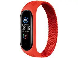 Ремінець BeCover Elastic Nylon Style для Xiaomi Mi Smart Band 5 / Mi Smart Band 6 (Size S) Red (706144)