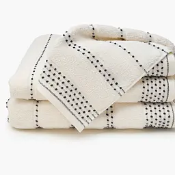 Рушник MBM HOME Слід вітру 90x150 см крапка айворі (BT-18 XL IVORY/DOT) - мініатюра 7