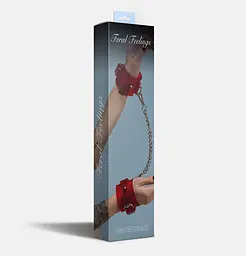 Наручники Feral Feelings - Hand Restraints Red Trasparent - мініатюра 2