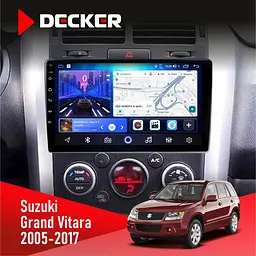 Штатна магнітола Suzuki Grand Vitara 2005-2017 Decker D9-006 4x64, 4G Decker (НФ-00003857)