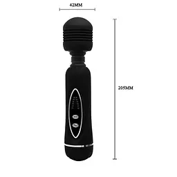 Вібратор зі змінними насадками Power Wand Massage Kit Black - мініатюра 6