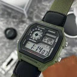 Чоловічий годинник Casio AE-1200WHB-3B Зелений ( AT1141-0226 ) - мініатюра 3