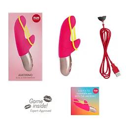 Вібратор-кролик Fun Factory Amorino Deluxe 17.7 см рожевий - мініатюра 7