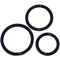 Набір ерекційних кілець You2Toys Cock Ring Set 3 шт. чорний