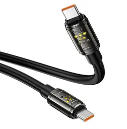 Кабель Type-C - Type-C HOCO U-143 240W PD3.1 charging data cable 1.2m - мініатюра 4