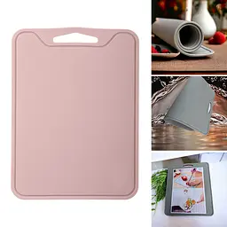 Дошка кухонна силіконова обробна 30х35 см, Kitchen Master Рожевий 86384 - мініатюра 2