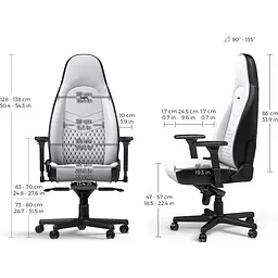 Геймерське крісло Noblechairs ICON White/Black (NBL-ICN-PU-WBK) [165703] - мініатюра 10