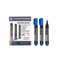 Маркер синій COLOR-IT 8004 (Blue) Diamont "C" в упаковці 12 шт