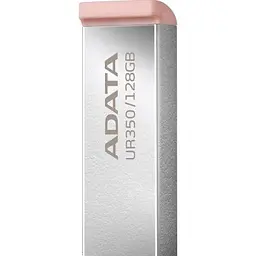 USB флеш накопичувач ADATA 128GB UR350 Silver/Beige USB 3.2 (UR350-128G-RSR/BG) - мініатюра 4