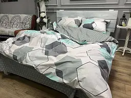 Комплект постільної білизни Ecotton двоспальний Сімейний 150х215 см сірий (23909) (23909)