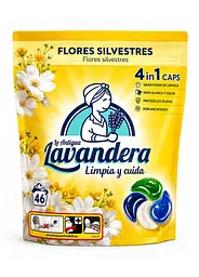 Універсальні капсули для прання Lavandera Flores Silvestres 4 в 1 46 шт