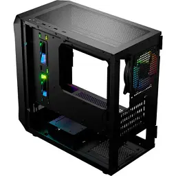Корпус для ПК Logic concept PORTOS MESH+GLASS ARGB fans 3x120mm BLACK (AM-PORTOS-10-0000000-0002) - мініатюра 9