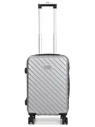 Валіза маленька S ABS-пластик Madisson Snowball 03403 58х38х23см 35 л Срібна - мініатюра 2