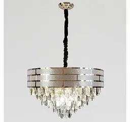 Велика кришталева підвісна люстра Artlight 884611/600, золото, 12 ламп E14, Ø59,5 см, від 13-20 м² - мініатюра 4