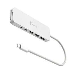 USB-Хаб j5create JCD373EW-N, USB Type-C 6-в-1 (JCD373EW-N) - мініатюра 2