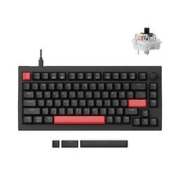 Клавіатура механічна X4 84Key, Keychron Brown, USB-A, QMK/VIA, Hot-Swap, EN/UKR, RGB, чорний Lemokey teh0013870 - мініатюра 2