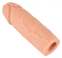 Насадка на пеніс Nature Skin Extension Sleeve 15,5 см (тілесний) - мініатюра 21