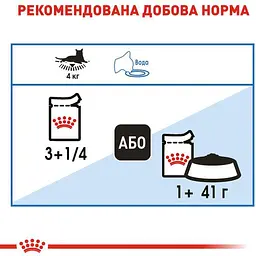 Набір вологого корму для дорослих котів схильних до надмірної ваги Royal Canin Ultra Light шматочки в соусі 1.02 кг (12 шт. х 85 г) - мініатюра 6