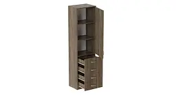 Пенал Анжело Ferrum-decor на 3 полиці з дверима та 4 ящиками 1900x500x380 ДСП Дуб Сонома Трюфель 16 мм (FRD-104969) - мініатюра 3