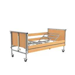 Кровать реабилитационная RehaBed Taurus 2 стандарт металлическая SIL бук (Nursing care bed TAURUS 2-2604) - миниатюра 2
